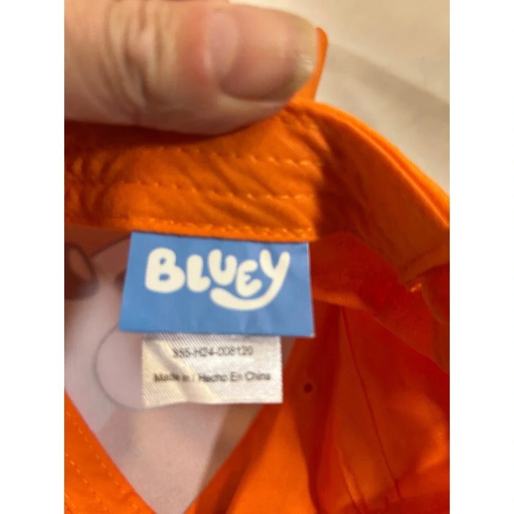 Bluey Bingo Baseball Cap OSFM Orange 3D Ears Kids Hat